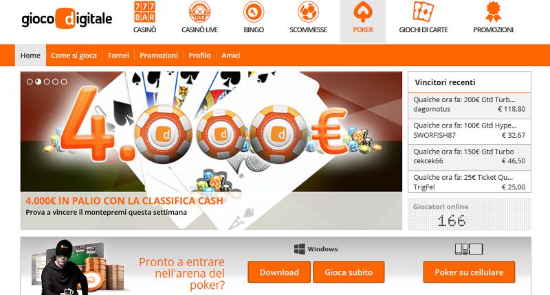 Gioco Digitale: fino all’8 ottobre ben 4.000 euro in palio con le Classifiche Cash